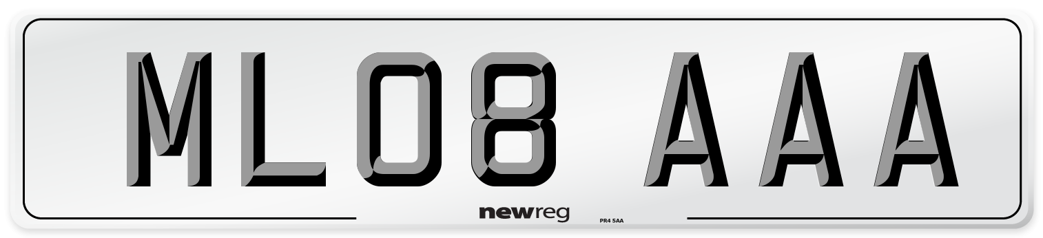 ML08 AAA Number Plate from New Reg